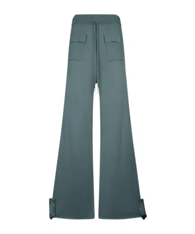 Liu •jo Drawstring-waistband Track Pants In Khaki Green