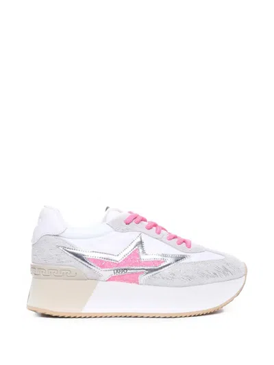Liu •jo Dreamy 03 Glitter-star Platform Sneakers In Multi