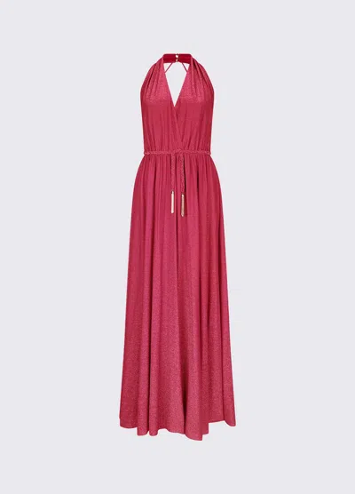Liu •jo Dress In Lurex Woman Pink