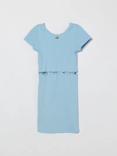 Liu •jo Dress Liu Jo Kids Color Gnawed Blue