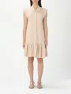 Liu •jo Dress Liu Jo Woman Color Beige In ベージュ