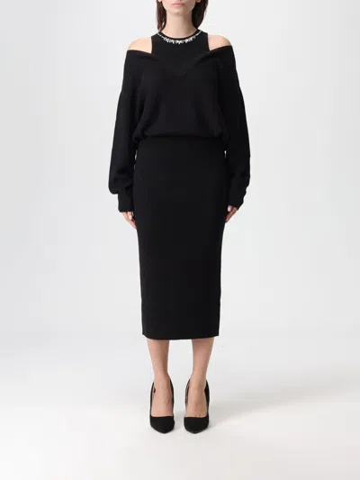 LIU •JO DRESS LIU JO WOMAN COLOR BLACK,H43926002