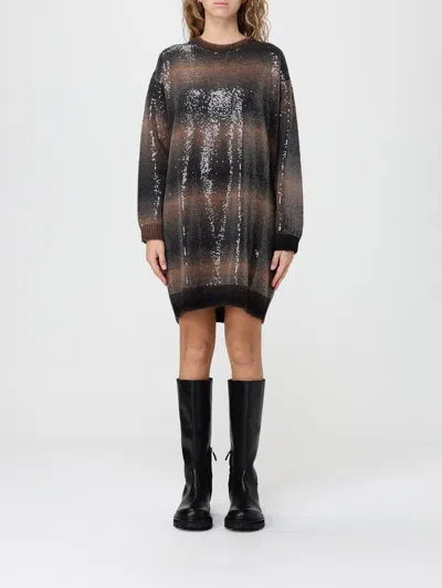 LIU •JO DRESS LIU JO WOMAN COLOR BROWN,H52675032