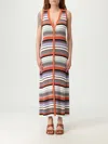 Liu •jo Liu Jo Multicolor Stripes Midi Dress
