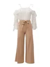 Liu •jo Ruffled-detail Jumpsuit In White