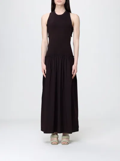 Liu •jo Ribbed-knit Sleeveless Maxi Dress In Black