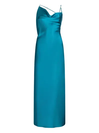 Liu •jo Dressy Satin Dress In Blue