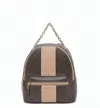Liu •jo Monogram-pattern Backpack In Brown