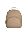 Liu •jo Liu Jo Eco-leather Backpack In Beige