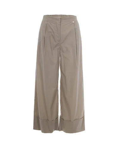 Liu •jo Liu Jo Effortlessly Chic Trousers For Women In Neutral