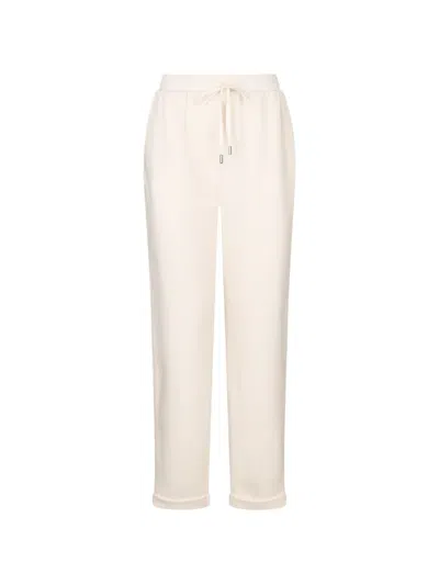 Liu •jo Elasticated Drawstring Trousers In Neutral