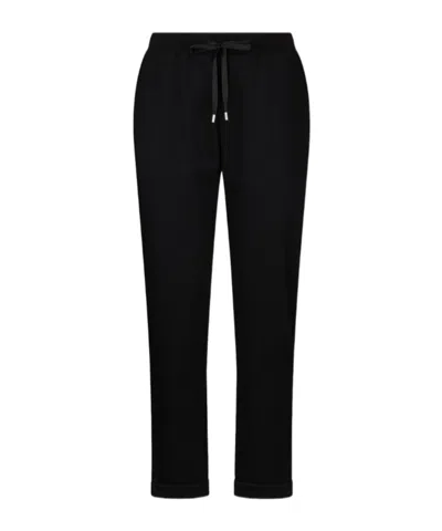 Liu •jo Elasticated Fleece Track Pants In Black