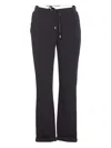 Liu •jo Elasticated-waist Drawstring Track Pants In Black