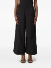 Liu •jo Elasticated-waistband Trousers In Black