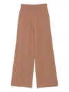 Liu •jo Elasticated-waistband Trousers In Brown