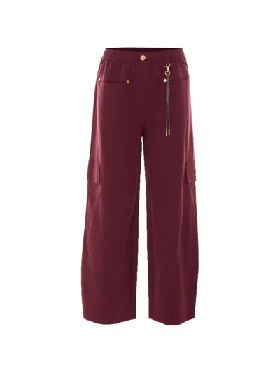 Liu •jo Elasticated-waist Track Pants In Red