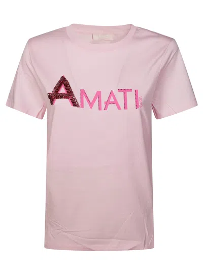 Liu •jo Liu Jo Elegant Fashion T-shirt For Women In Pink