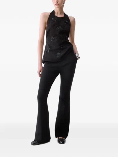Liu •jo Elegant Flare Pants In Black