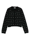 Liu •jo Liu Jo Cardigan With Rhinestones In Black