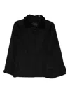 Liu •jo Embellished-collar Jacket In Black