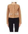 Liu •jo Giacca Liu Jo In Denim Con Dettagli In Strass In Brown