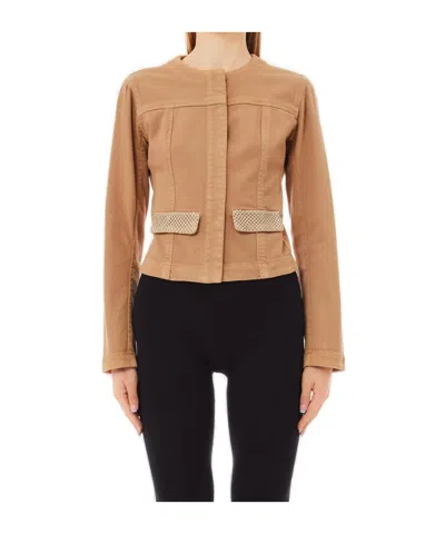 LIU •JO LIU JO EMBELLISHED CROPPED JACKET