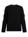 Liu •jo Embellished Cut-out Top In Black