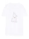 Liu •jo Crewneck Graphic Embellishment Top In White