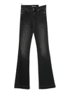 Liu •jo Embellished Flared Jeans In Black