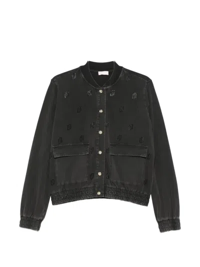 Liu •jo Embellished Jacket In Black