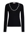 Liu •jo Liu Jo Embellished Jumper In Black