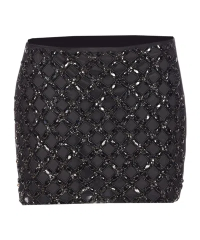 Liu •jo Liu Jo Embellished Mini Skirt In Black