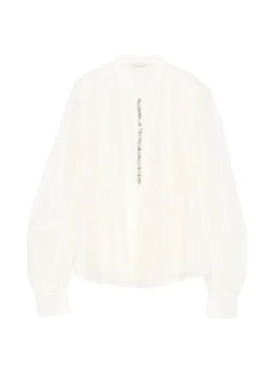 Liu •jo Embellished Shirt In White