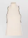 Liu •jo Embellished Sleeveless High Neck Knitwear Tank