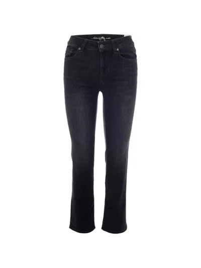 Liu •jo Embellished Straight-leg Jeans In Black