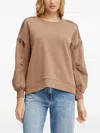 Liu •jo Embellished Sweatshirt In Brown