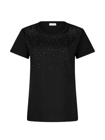 Liu •jo Embellished T-shirt In Black