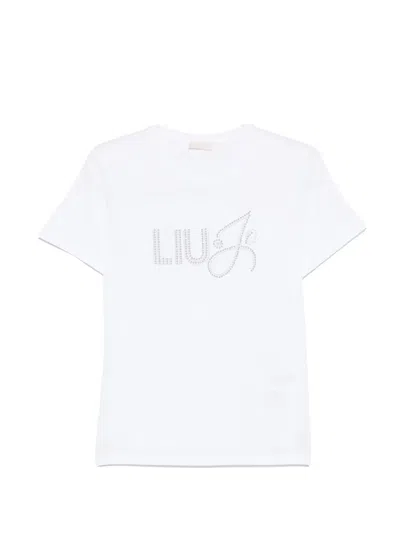 Liu •jo Embellished T-shirt In White