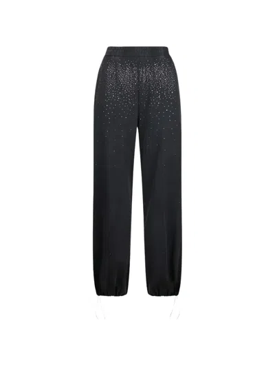 Liu •jo Embellished Trousers In Black