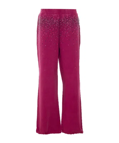 Liu •jo Liu Jo Embellished Trousers In Purple