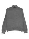 Liu •jo Embellished Turtleneck Sweater In Gray