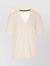 Liu •jo Embellished V-neck Studs Detail Short Sleeve Top