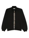 Liu •jo Embellished Zip-front Jacket In Black