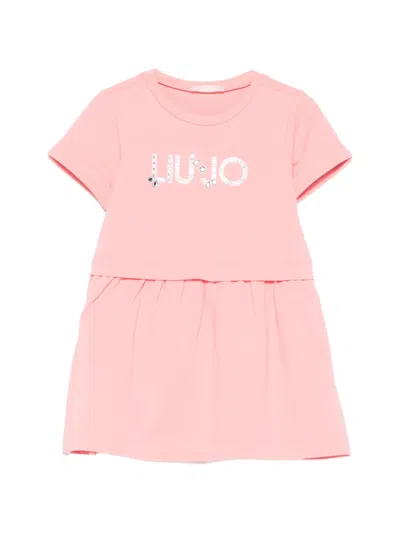 Liu •jo Embellishment Dress In Pink