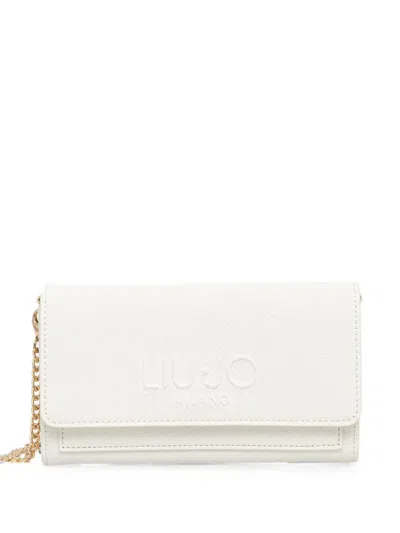 Liu •jo Embossed Chain Wallet In White
