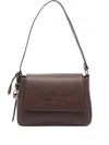 Liu •jo Medium Logo Hobo Bag With Adaptable Strap In Brown