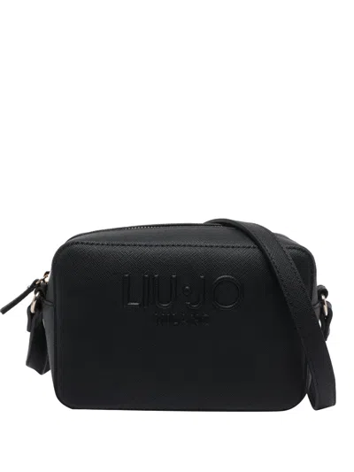 Liu •jo Embossed-logo Cross Body Bag In Black