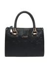 Liu •jo Embossed-logo Tote Bag In Black