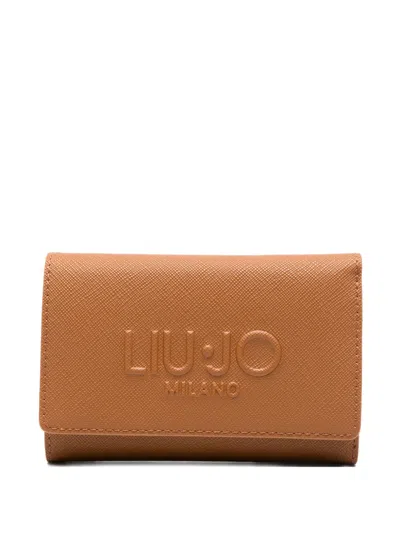 Liu •jo Embossed Wallet In Neutral