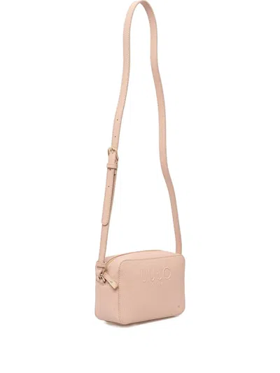 Liu •jo Embossed Zip-closure Cross Body Bag In Neutral